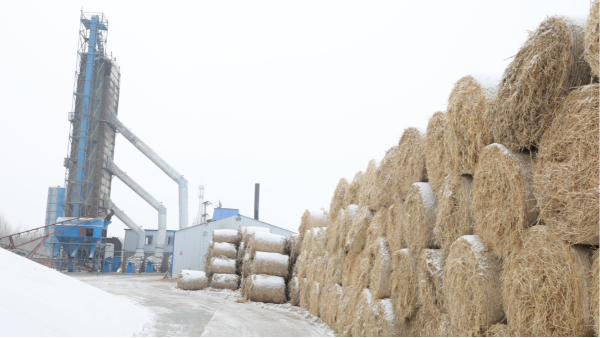 煤炭?jī)r(jià)格高，烘糧利潤(rùn)低，吉林大安市500噸糧食烘干塔改用秸稈大包直燃鍋爐，每天省3萬(wàn)